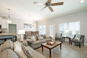 TV, DVD player - Amazing Gulf View, Pool Home! Walking distance to shops/dining (Pensacola Beach)