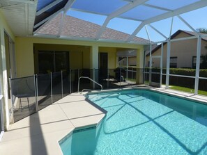 Outdoor pool, a heated pool - Big and light villa with heated pool, shops are around, in nice area (Florida)