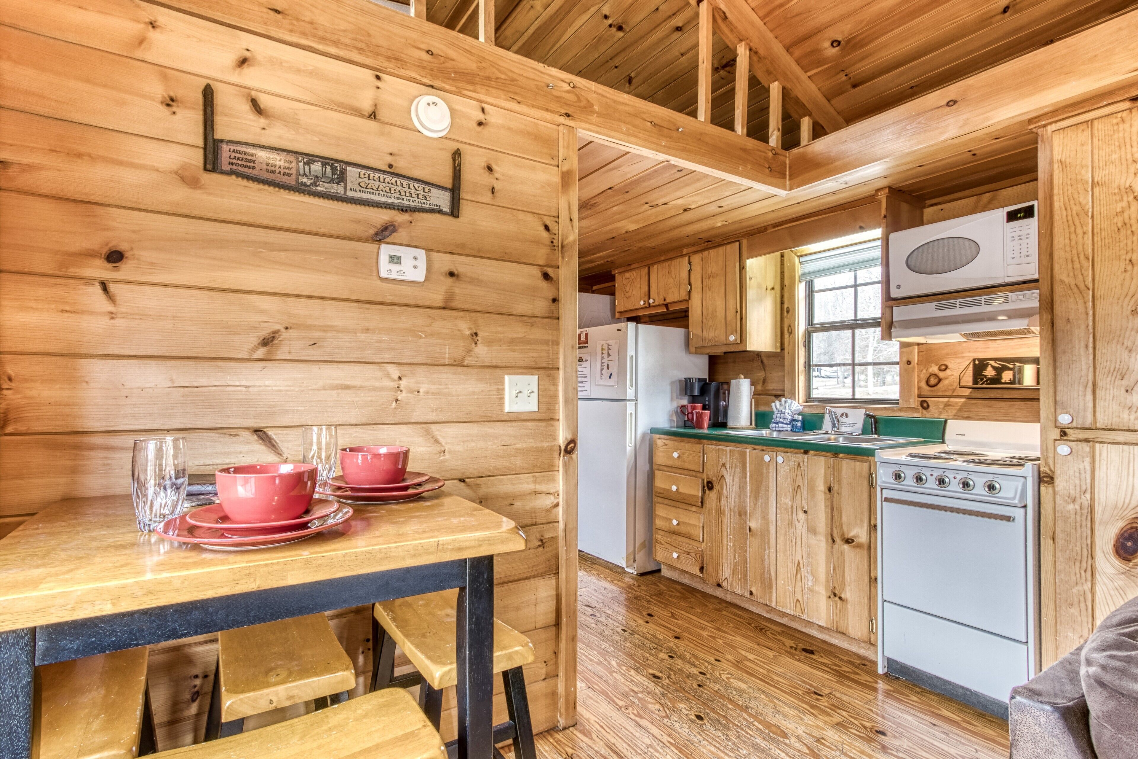 Almost Camping Too, located in our peaceful spacious campground, views.