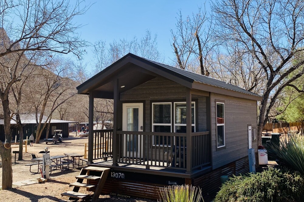 Tiny Cabin at Zion Canyon Campground and Resort. Only .5 mile from Park Entrance
