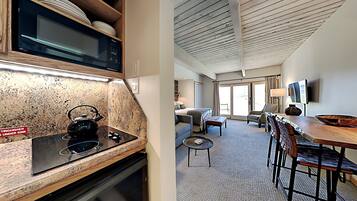 1 makuuhuone, silitysrauta/-lauta, vauvan matkasänky, Wi-Fi