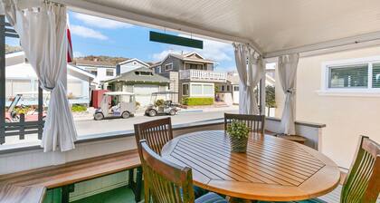 Fairweather Cottage, 2 Blocks vom Strand entfernt, Süße Veranda, Kamin, WIFI