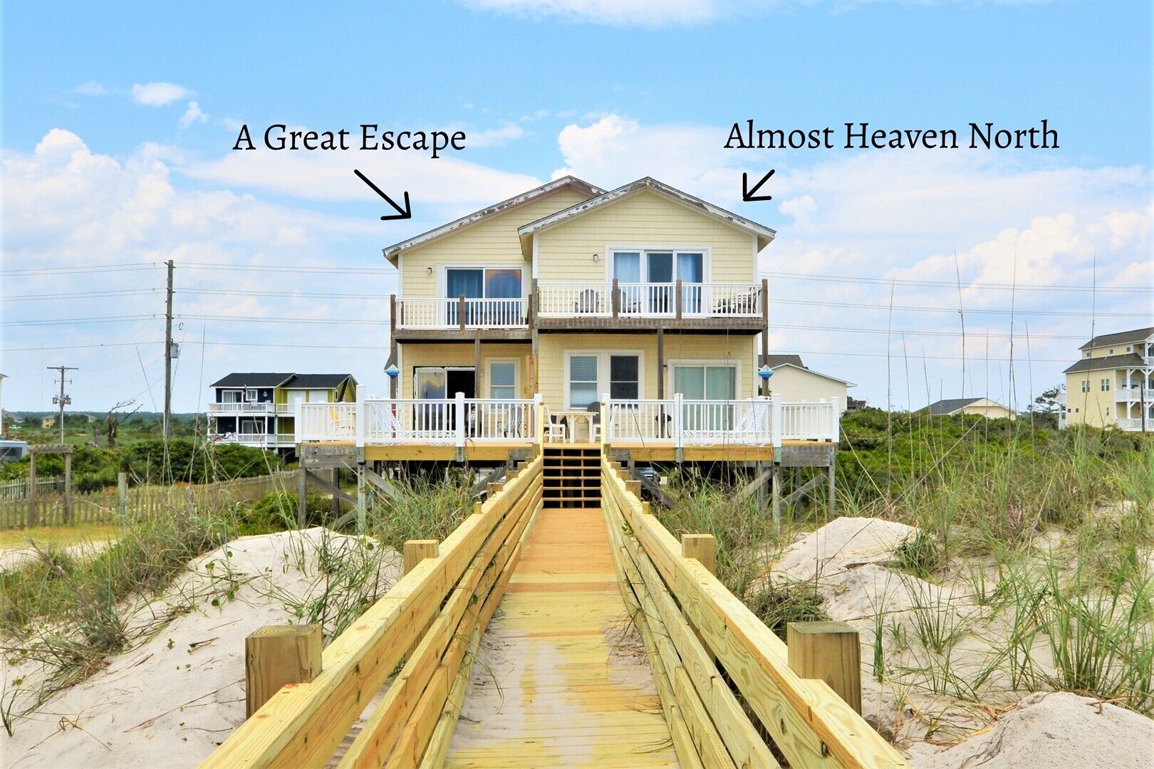 A Great Escape + Almost Heaven OCEANFRONT 8 Bedroom Duplex