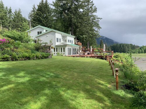  RARE GEM suora Waterfront Hood-kanavalla, Olympic Mts / Wildlife jokaisesta näkökulmasta