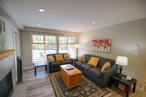 Télévision, cheminée