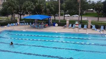 A heated pool