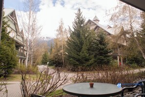Outdoor dining - Stoney Creek Northstar - Quiet Condo w/ Pool & Hot Tub Access. Free Parking (Whistler)