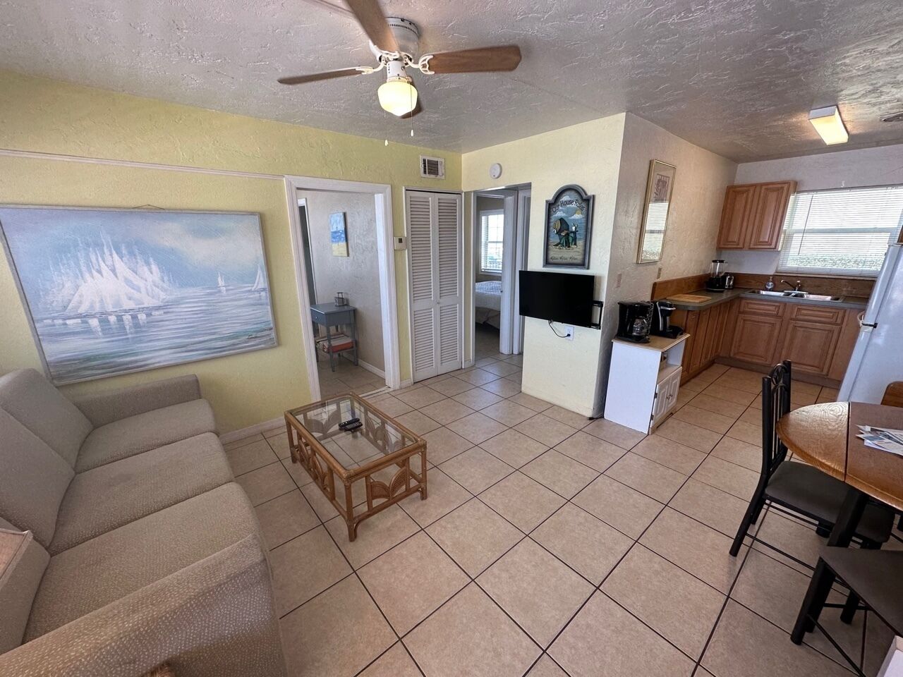 Steps to Sand n Shore Unit 2 Offers 2 Bedrooms - 1 Bath Sleeps 6