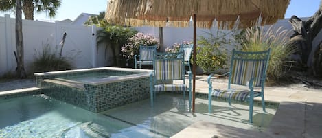 Piscine extérieure, piscine chauffée