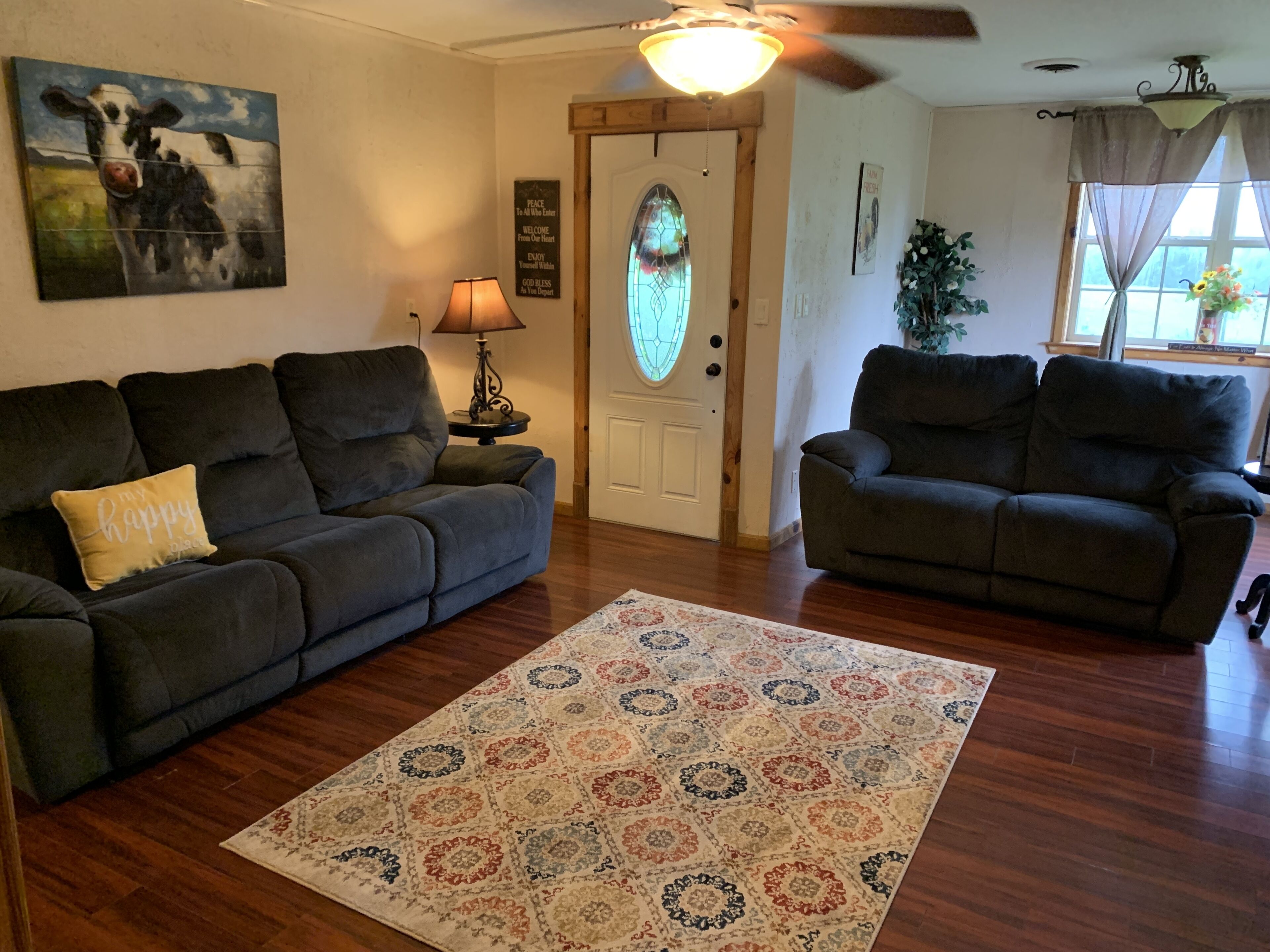 TV, fireplace, DVD player