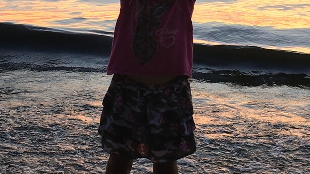 A person making a heart shape with their hands against a sunset backdrop. - Summer family cabin on Lake Ontario, Pulaski
NEWLY UPDATED!! (Pulaski)