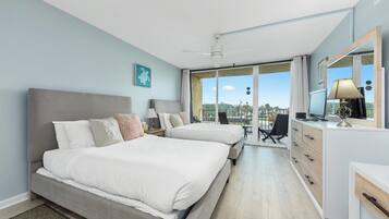 2 bedrooms, iron/ironing board, bed sheets