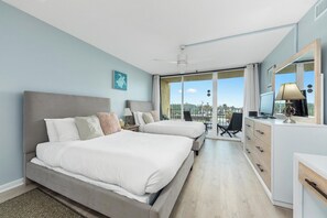 2 bedrooms, iron/ironing board, bed sheets