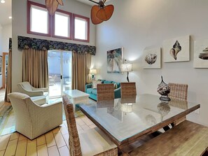 Interior - Spacious condo w. private hot tub + just steps from the beach! (Tybee Island)