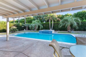 A heated pool