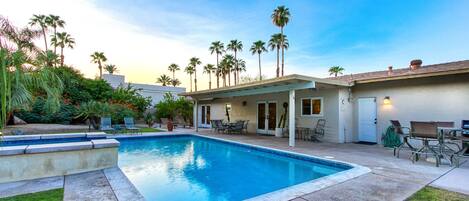 A heated pool