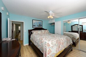 2 bedrooms, iron/ironing board, travel cot, WiFi