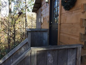 Exterior detail - Alone at last! Hiking, hot tub, grill, view, private. (Asheville)