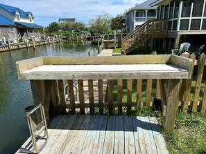 Property grounds - Hammock View:  Canal front, private dock, close to Sound (Ocracoke)