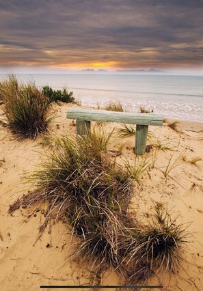Sun-loungers, beach towels