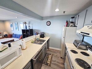 Fridge, microwave, oven, stovetop - Oceanfront  Condo! Spectacular Views From Private Large Balcony  (Old Orchard Beach)