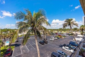 Guests can park their vehicles in the designated spaces near the hotel.