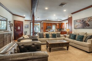 Smart TV, fireplace, video games, DVD player - Spacious Canyon Lodge Home | Mammoth Moose w/ Hot Tub & Garage (Mammoth Lakes)