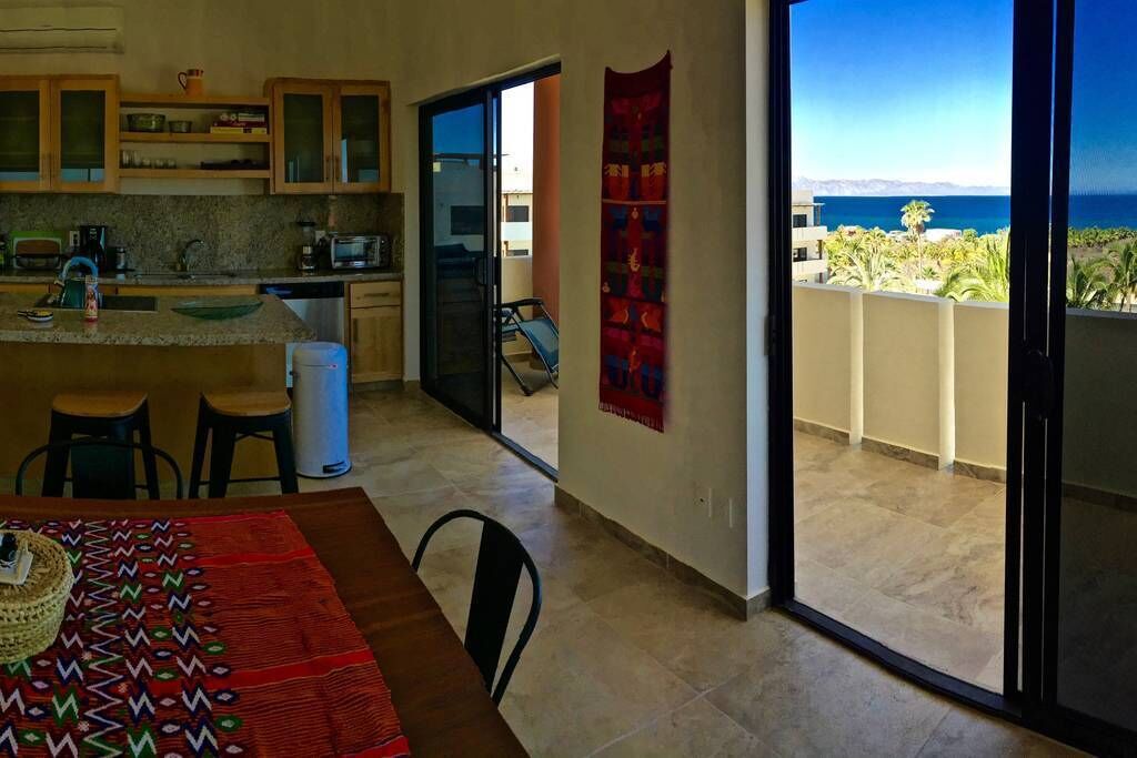 La Ventana Penthouse 2 BR 2.5 BA Big Panoramic Living Room at Club Cerralvo