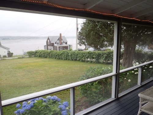 Charming, Rustic Oceanview New England Cottage w/ Wraparound Porch & Huge Yard