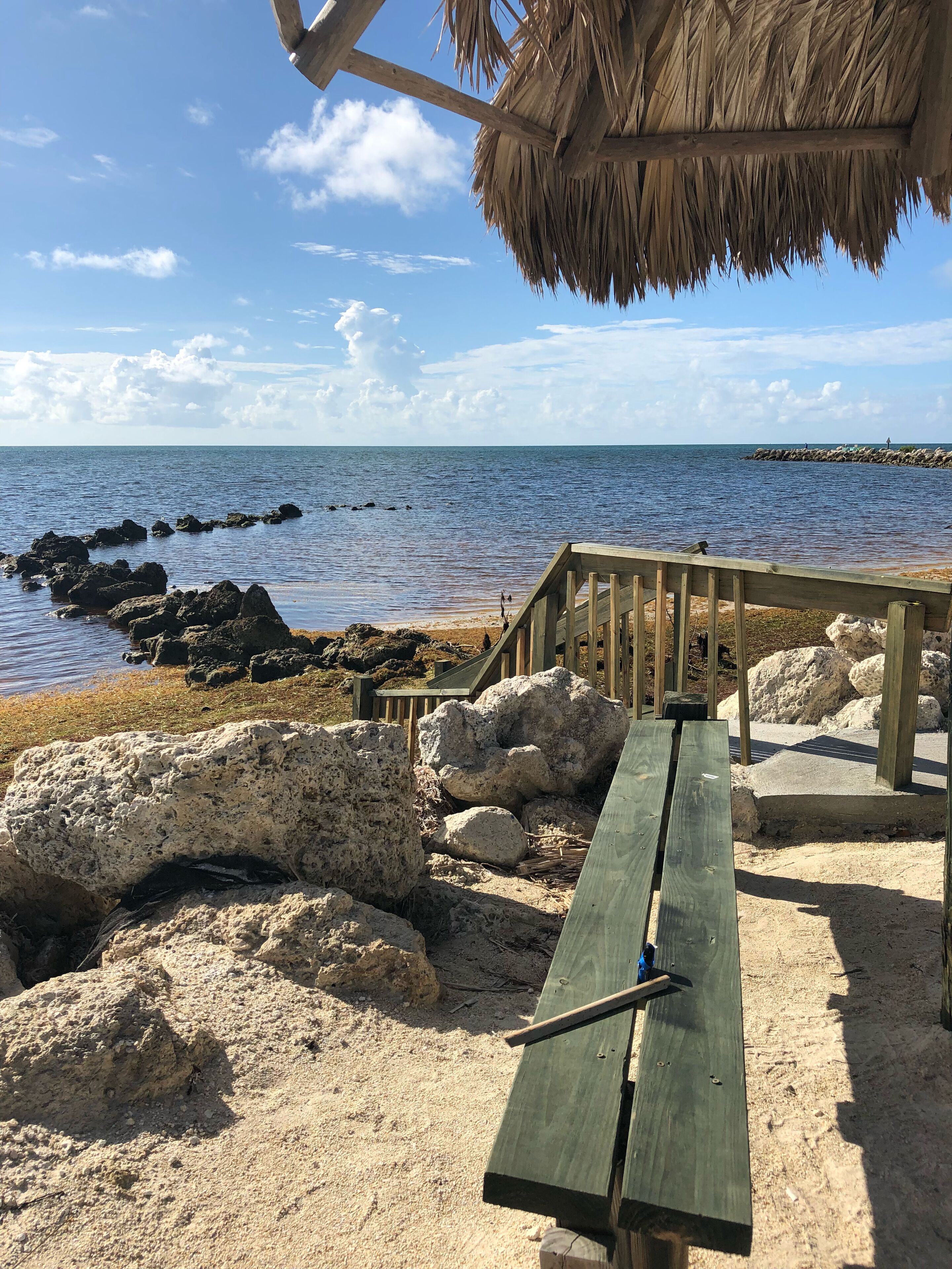 Stairs to access beach