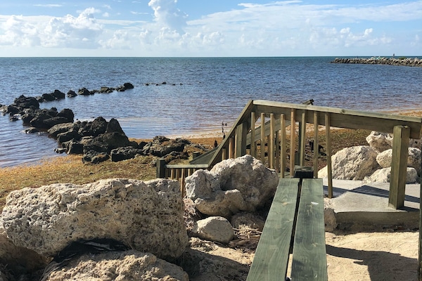 Stairs to access beach