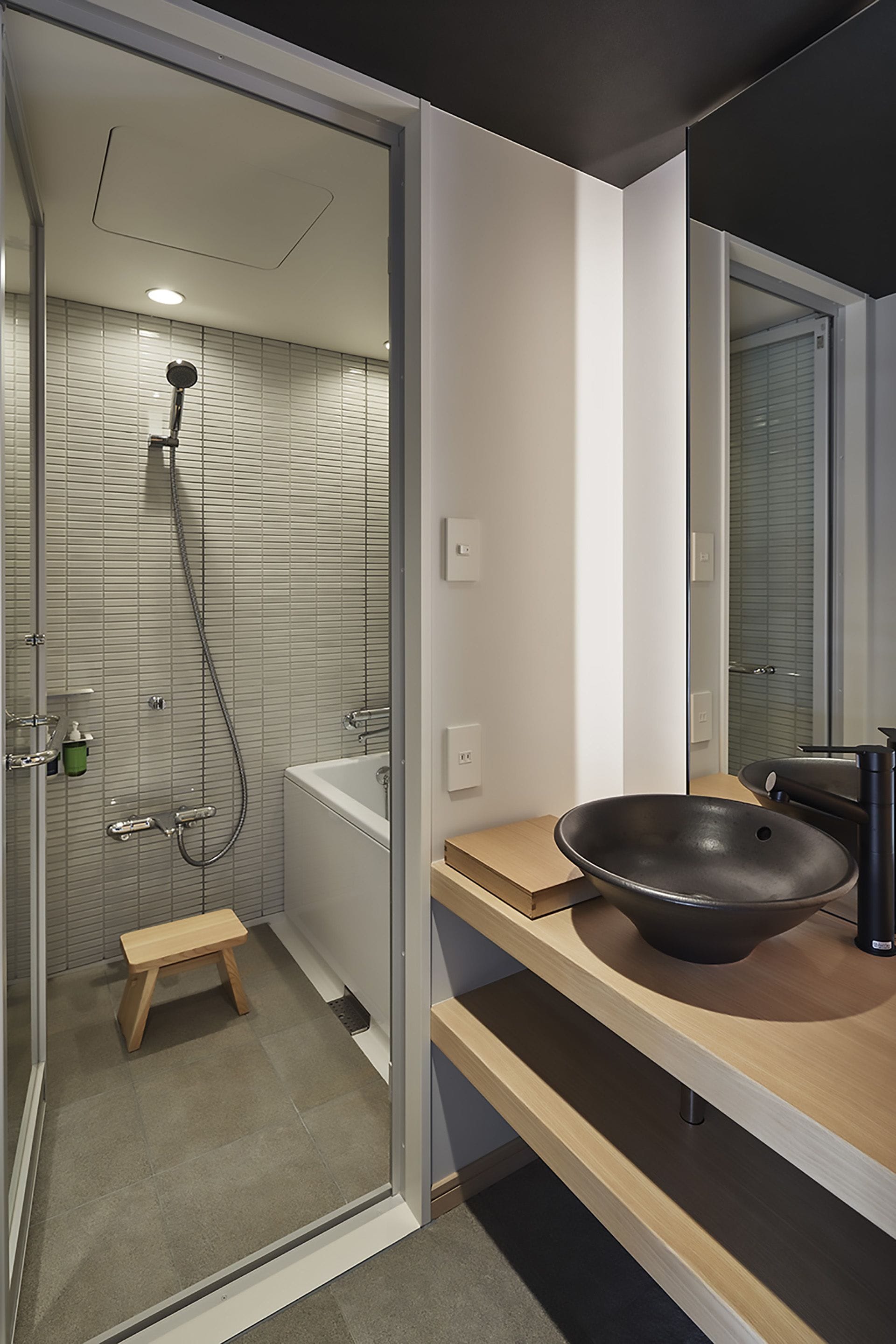 hair dryer, slippers, electronic bidet, towels