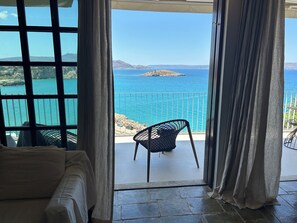 Interior - Luxury apartment 120sqm-single/double bedroom-swimming pool-sea front (Chania)