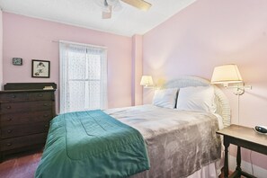 2 bedrooms, iron/ironing board, travel crib, WiFi