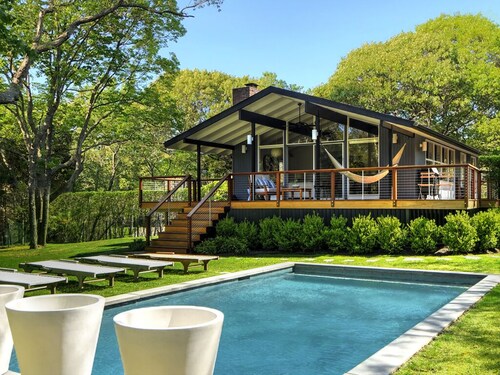 Mid-Century Home with Pool, Private Beach Access, and Long-Stay Summer Savings