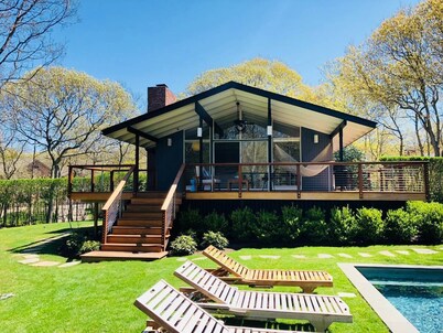 Mid-Century Home with Pool, Private Beach Access, and Long-Stay Summer Savings