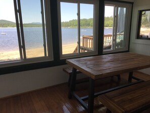 Dining - Beautiful Views @ 4-Season Lake House, Private Sandy Beach (Fryeburg)