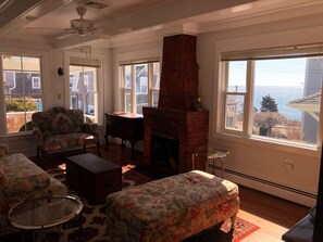 Smart TV, DVD player, books - Classic Cape Cod -  Ocean Views - Steps to Falmouth Heights Beach. (Falmouth)