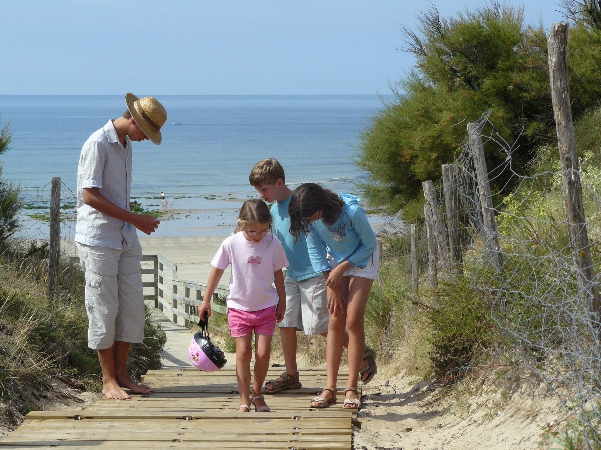 Plage à proximité, chaises longues