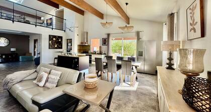 Villa PALOMA PISCINE Chauffée SPA entre Narbonne et Béziers- 15 km VALRAS PLAGE