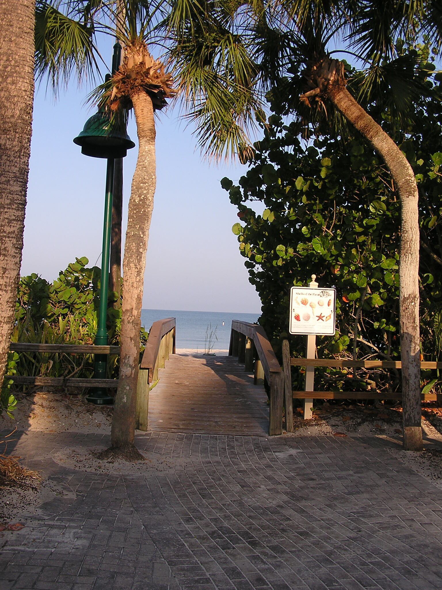 Steps to the White, Sandy Beach