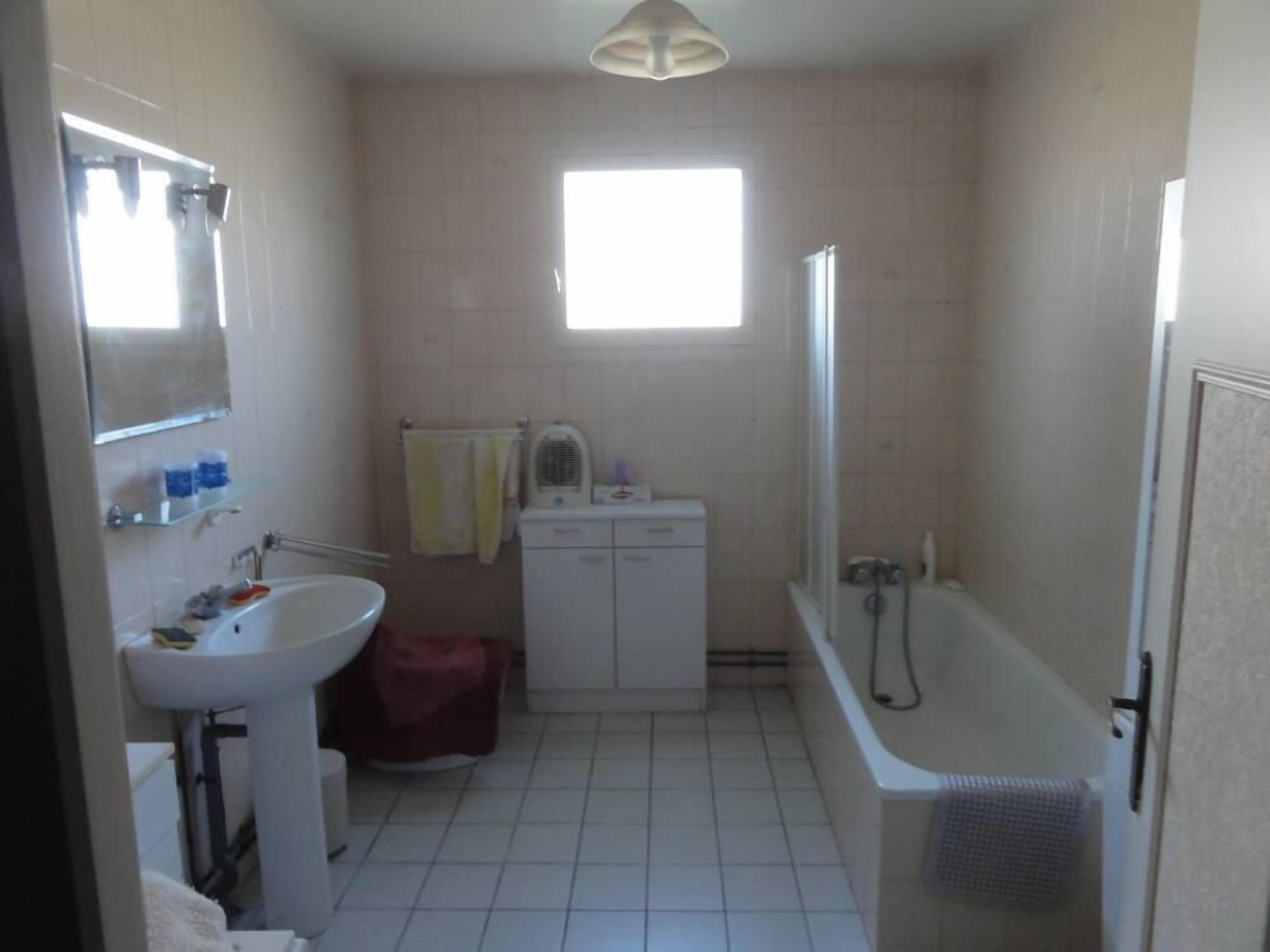 Combined shower/bathtub, bidet