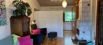 Comfortable house on quiet street in oldest part of Umeå. Fully equipped.