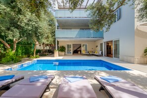 A heated pool