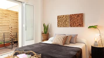 1 slaapkamer, een strijkplank/strijkijzer, internet, beddengoed