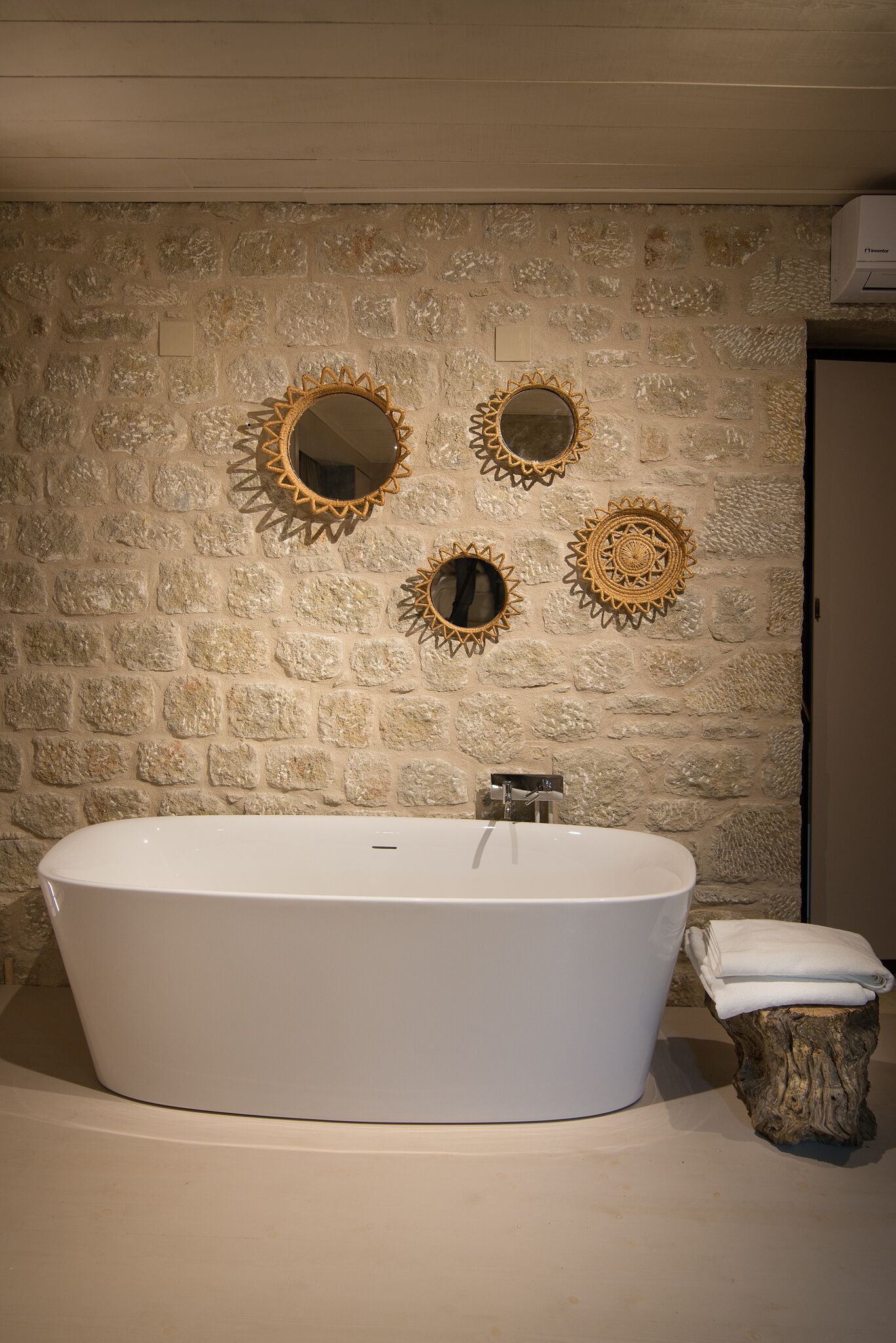 Enjoy the relaxation of chic seaside living in a sea view stone villa