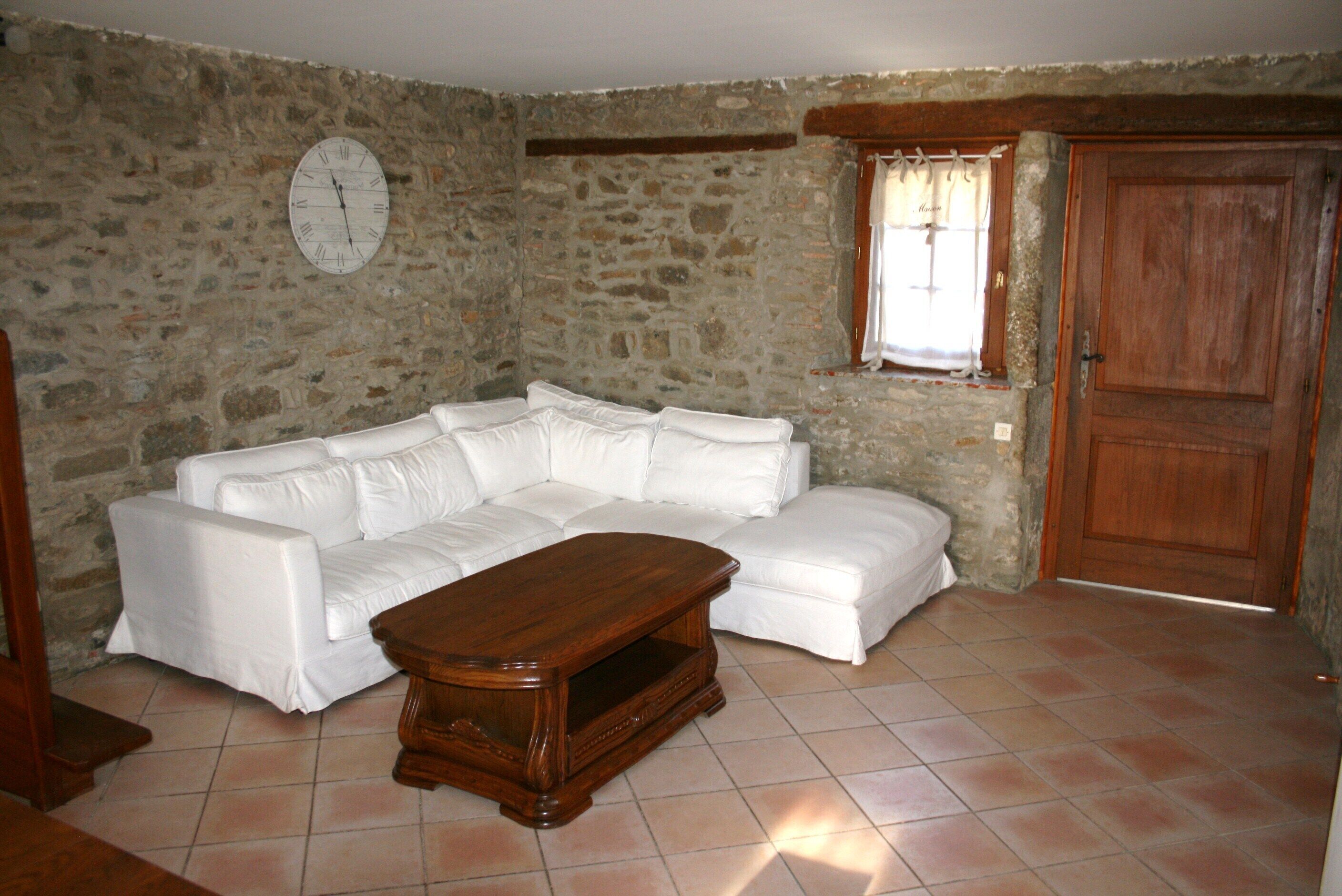 HOUSE in stone, outbuildings of the Château de MALVES, near Carcassonne city