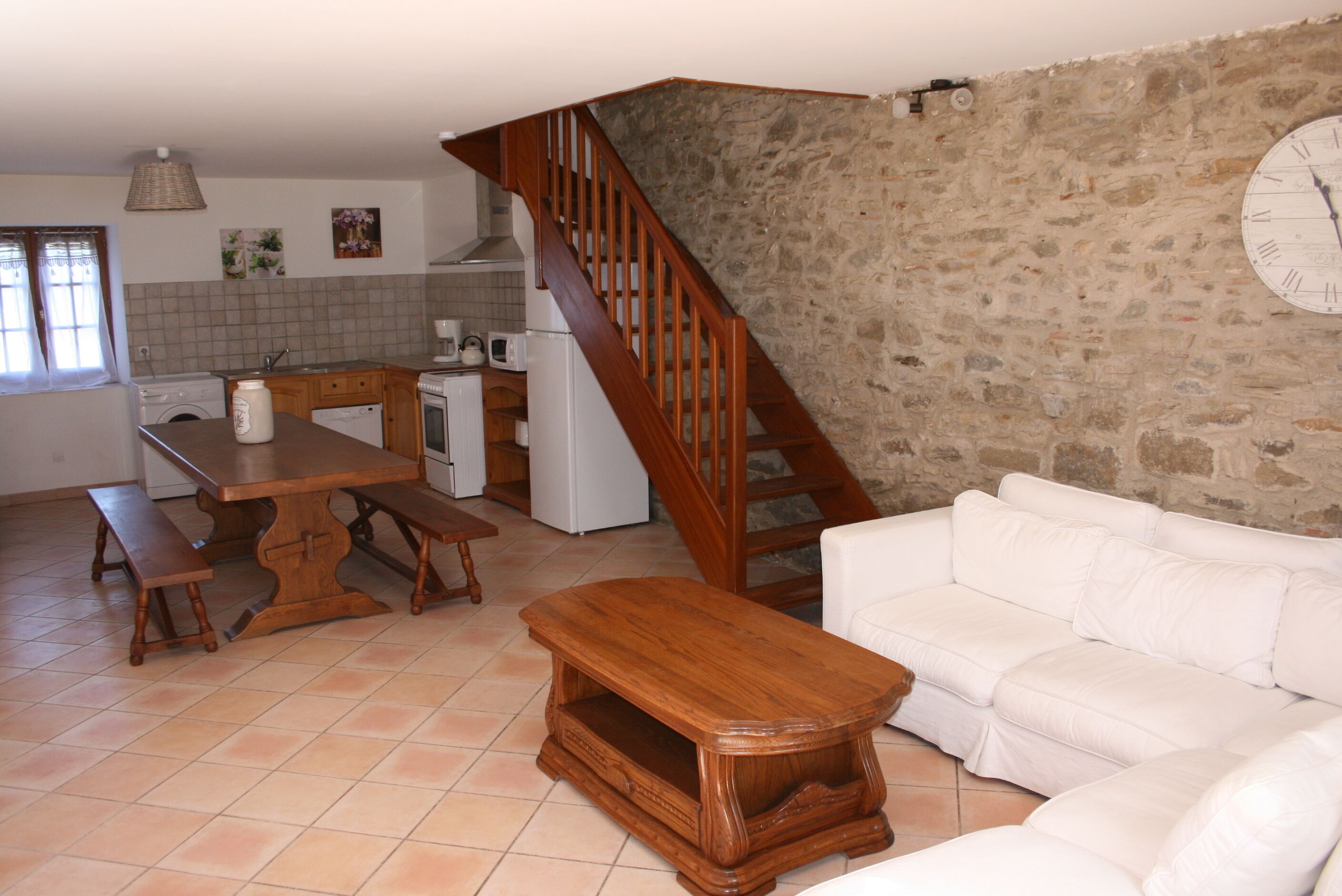 HOUSE in stone, outbuildings of the Château de MALVES, near Carcassonne city