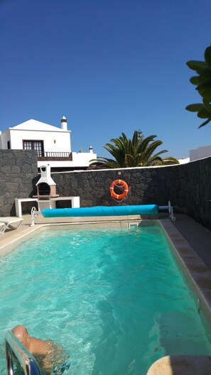 A heated pool
