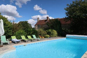 Pool - Nice manor house with swimming pool in the heart of Touraine (Abilly)